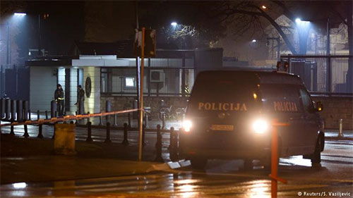 la embajada de EE UU en Montenegro Atacan con artefacto explosivo la embajada de EE UU en Montenegro
